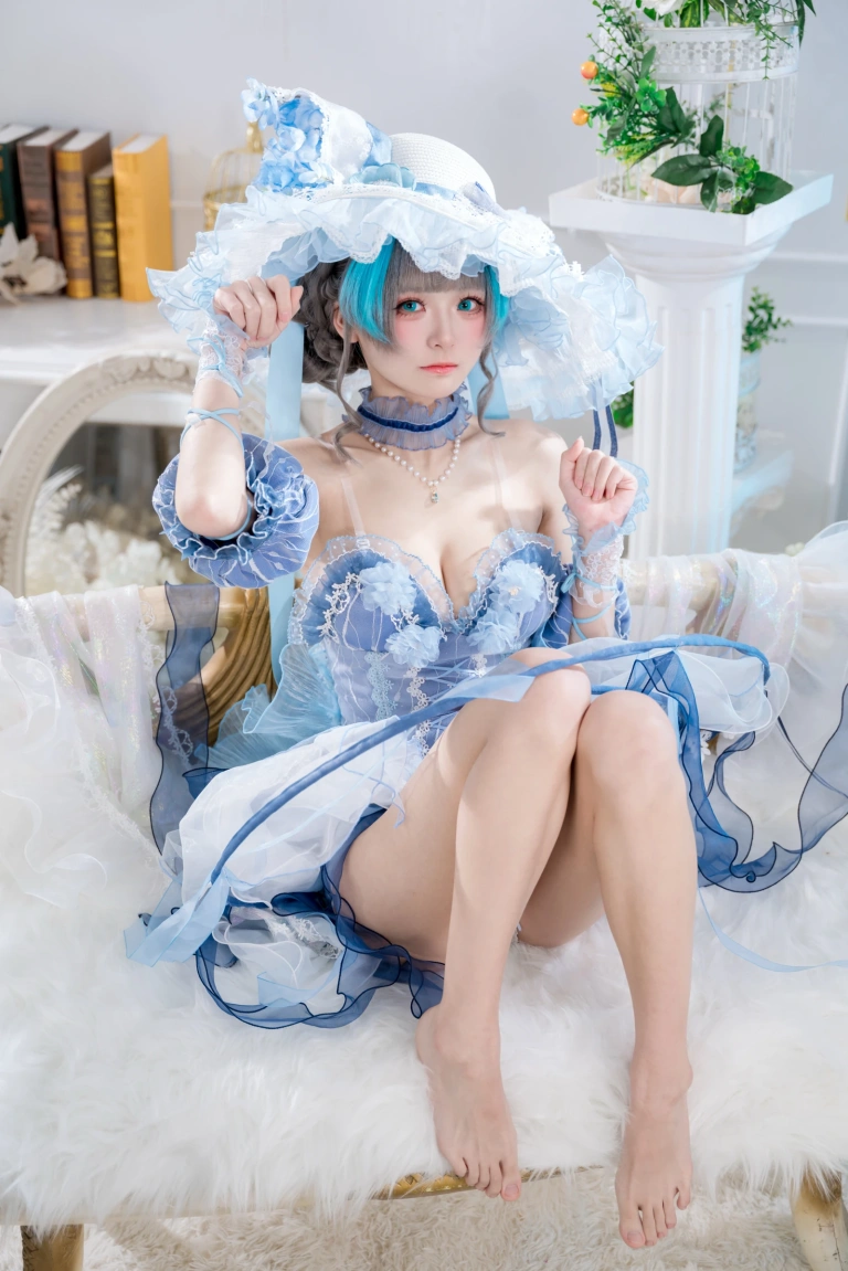 九柒喵《柴郡冰雪公主》主题写真：32张全套美图