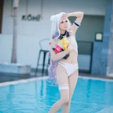 焖焖碳《恶毒泳衣》主题写真：37张全套美图