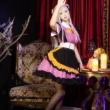 羽生三未《万圣黑丝女仆》主题写真：37张全套美图
