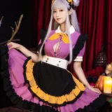 羽生三未《万圣黑丝女仆》主题写真：37张全套美图
