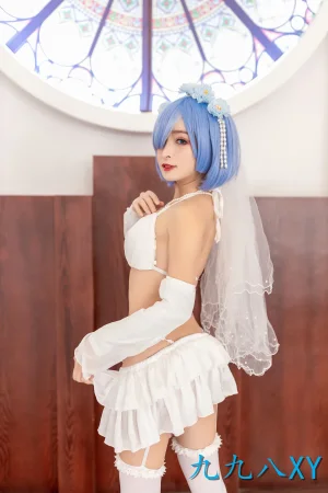 九九八《蕾姆花嫁》主题写真：42张全套美图