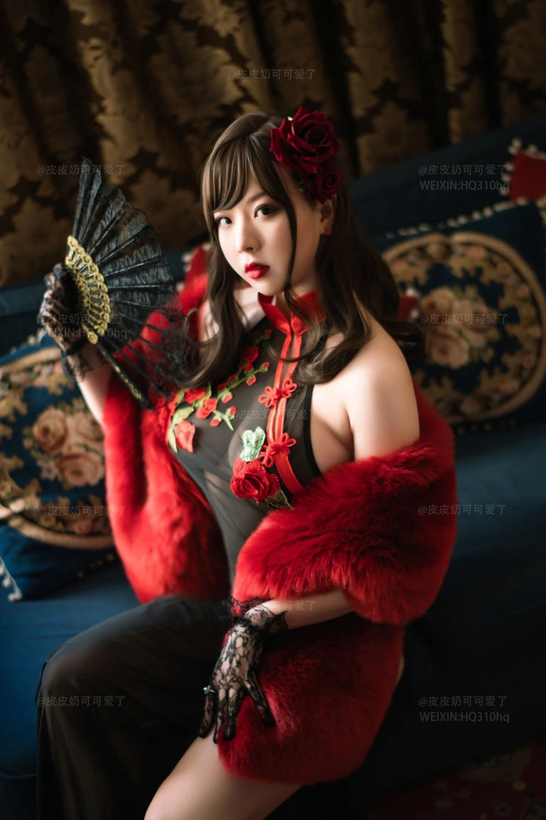 皮皮奶《玫瑰》主题写真：50张全套美图