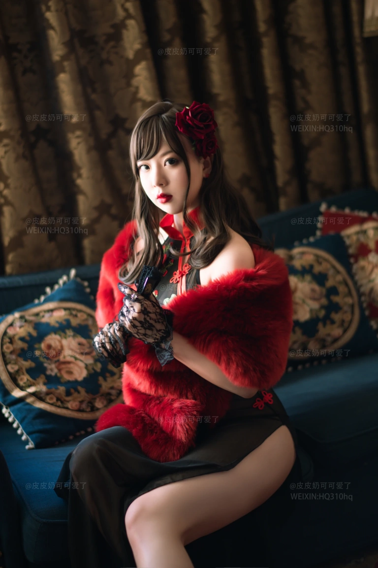 皮皮奶《玫瑰》主题写真：50张全套美图