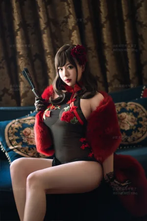 皮皮奶《玫瑰》主题写真：50张全套美图