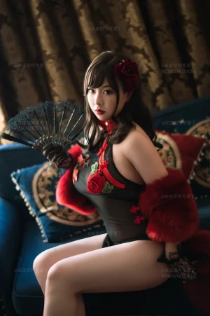 皮皮奶《玫瑰》主题写真：50张全套美图