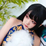 恩田直幸《蓝色旗袍》主题写真：52张全套美图