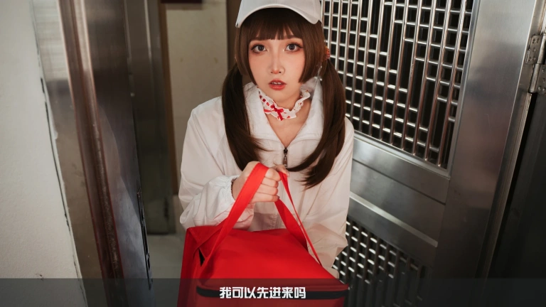 小和甜酒《白天鹅外卖》主题写真：93张全套美图