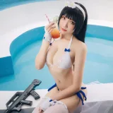 瓜希酱《95式 夏鸣蝉》主题写真：18张全套美图