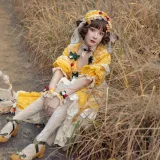 阿包也是兔娘《Lolita黄裙》主题写真：12张全套美图