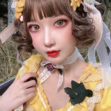 阿包也是兔娘《Lolita黄裙》主题写真：12张全套美图