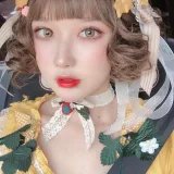 阿包也是兔娘《Lolita黄裙》主题写真：12张全套美图