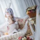 焖焖碳《恶毒兔头》主题写真：15张全套美图