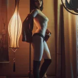 七月喵子《小僵尸》主题写真：22张全套美图
