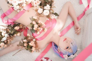 虎森森《蕾姆丝带》主题写真：46张全套美图