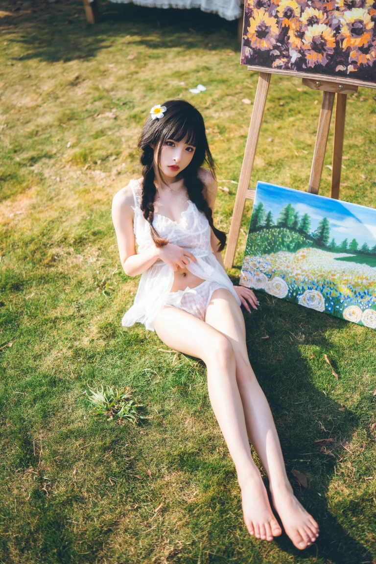 清水由乃《田园蕾丝裙》主题写真：65张全套美图