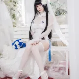 末夜《95式婚纱》主题写真：34张全套美图