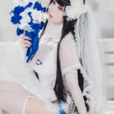 末夜《95式婚纱》主题写真：34张全套美图