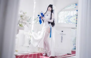 末夜《95式婚纱》主题写真：34张全套美图
