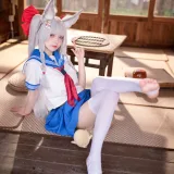 九柒喵《碧蓝航线-朝凪JK》主题写真：37张全套美图