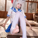 九柒喵《碧蓝航线-朝凪JK》主题写真：37张全套美图