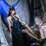 焖焖碳《能代》主题写真：15张全套美图
