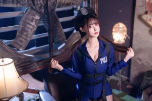 羽生三未《纯狱之风女警》主题写真：31张全套美图