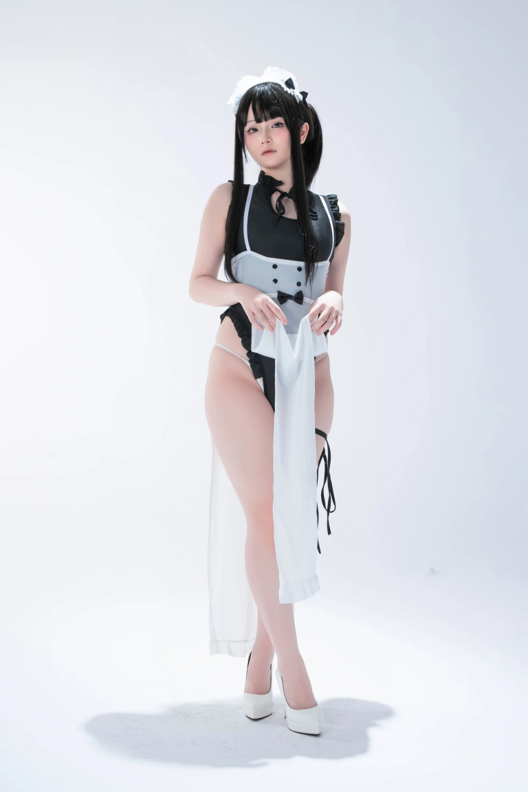 屿鱼《拉伸教学》主题写真：48张全套美图