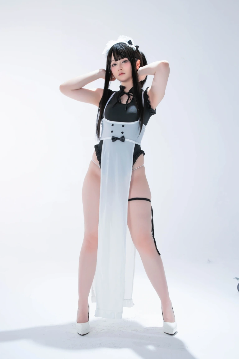 屿鱼《拉伸教学》主题写真：48张全套美图