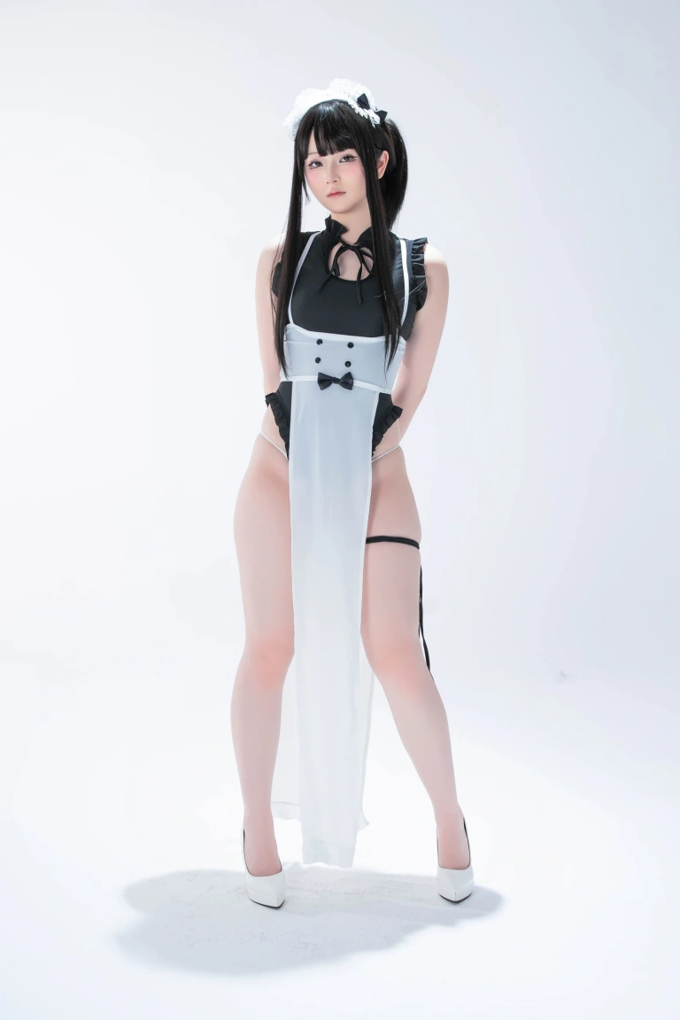 屿鱼《拉伸教学》主题写真：48张全套美图