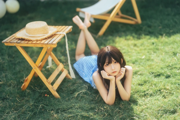 迷之呆梨《夏末》主题写真：69张全套美图