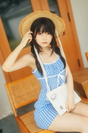 迷之呆梨《夏末》主题写真：69张全套美图
