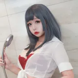 日奈娇(椎名莜)《浴室OL》主题写真：41张全套美图