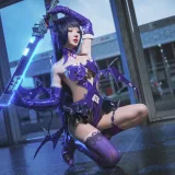 阿包也是兔娘《魅魔芽衣恶魔》主题写真：11张全套美图