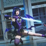 阿包也是兔娘《魅魔芽衣恶魔》主题写真：11张全套美图