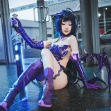 阿包也是兔娘《魅魔芽衣恶魔》主题写真：11张全套美图