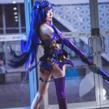 阿包也是兔娘《魅魔芽衣恶魔》主题写真：11张全套美图