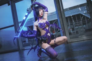 阿包也是兔娘《魅魔芽衣恶魔》主题写真：11张全套美图