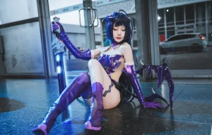 阿包也是兔娘《魅魔芽衣恶魔》主题写真：11张全套美图