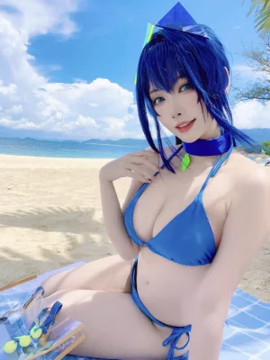 宮本桜《新泽西泳装》主题写真：18张全套美图