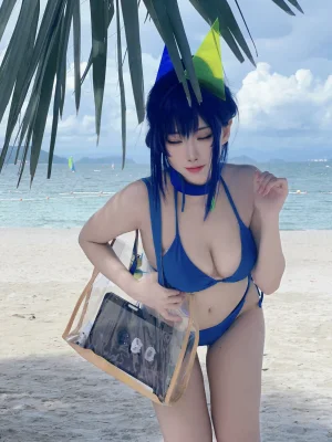宮本桜《新泽西泳装》主题写真：18张全套美图