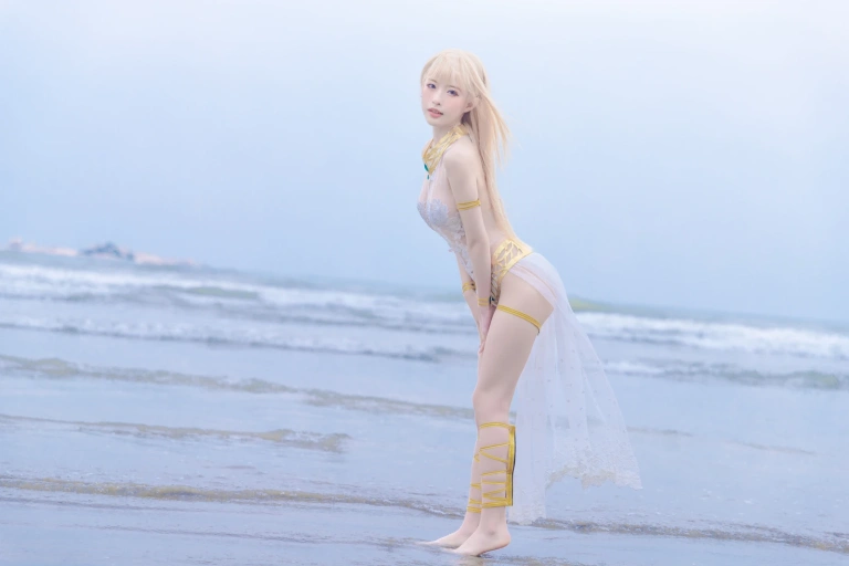 清水由乃《玛丽萝丝 白色泳衣》主题写真：33张全套美图