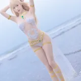 清水由乃《玛丽萝丝 白色泳衣》主题写真：33张全套美图