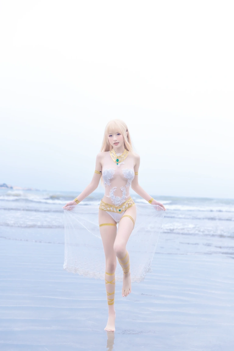 清水由乃《玛丽萝丝 白色泳衣》主题写真：33张全套美图