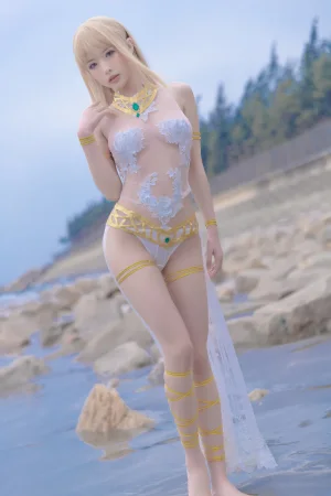清水由乃《玛丽萝丝 白色泳衣》主题写真：33张全套美图