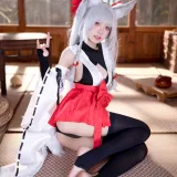 九柒喵《碧蓝航线 朝凪原皮》主题写真：40张全套美图