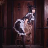 抱走莫子《黑丝猫咪小女仆》主题写真：44张全套美图