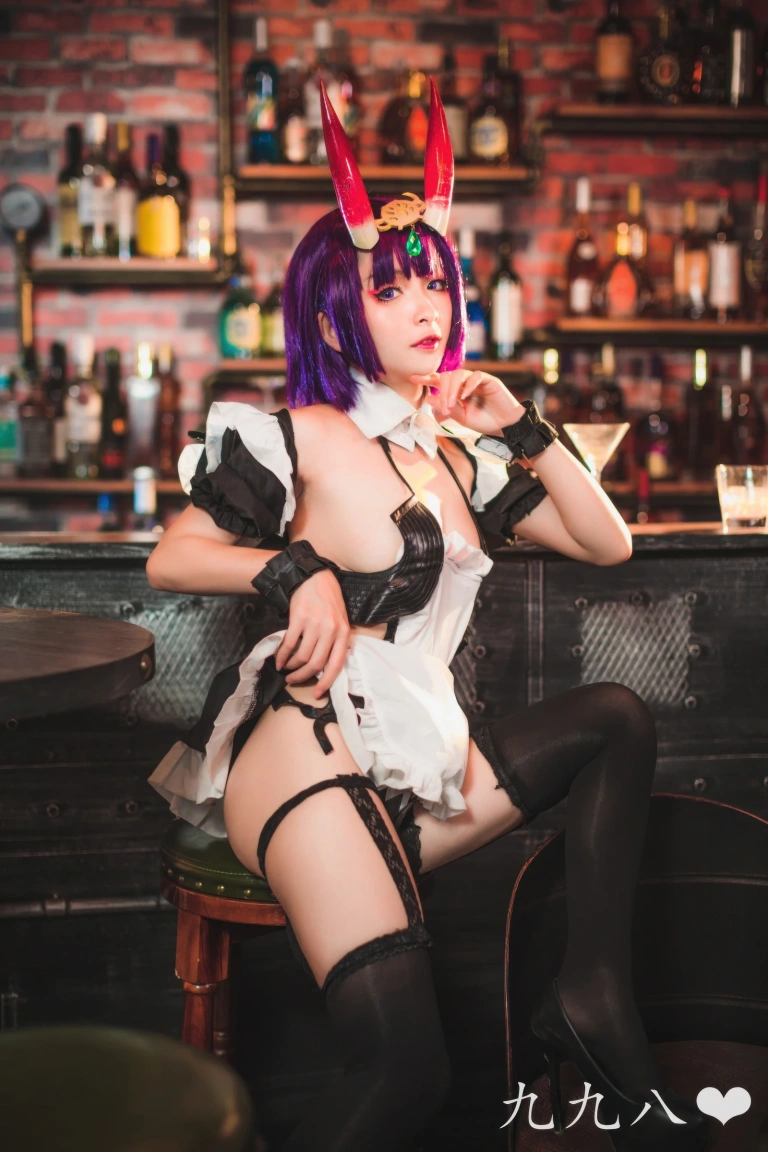九九八《FGO 酒吞童子女仆》主题写真：70张全套美图