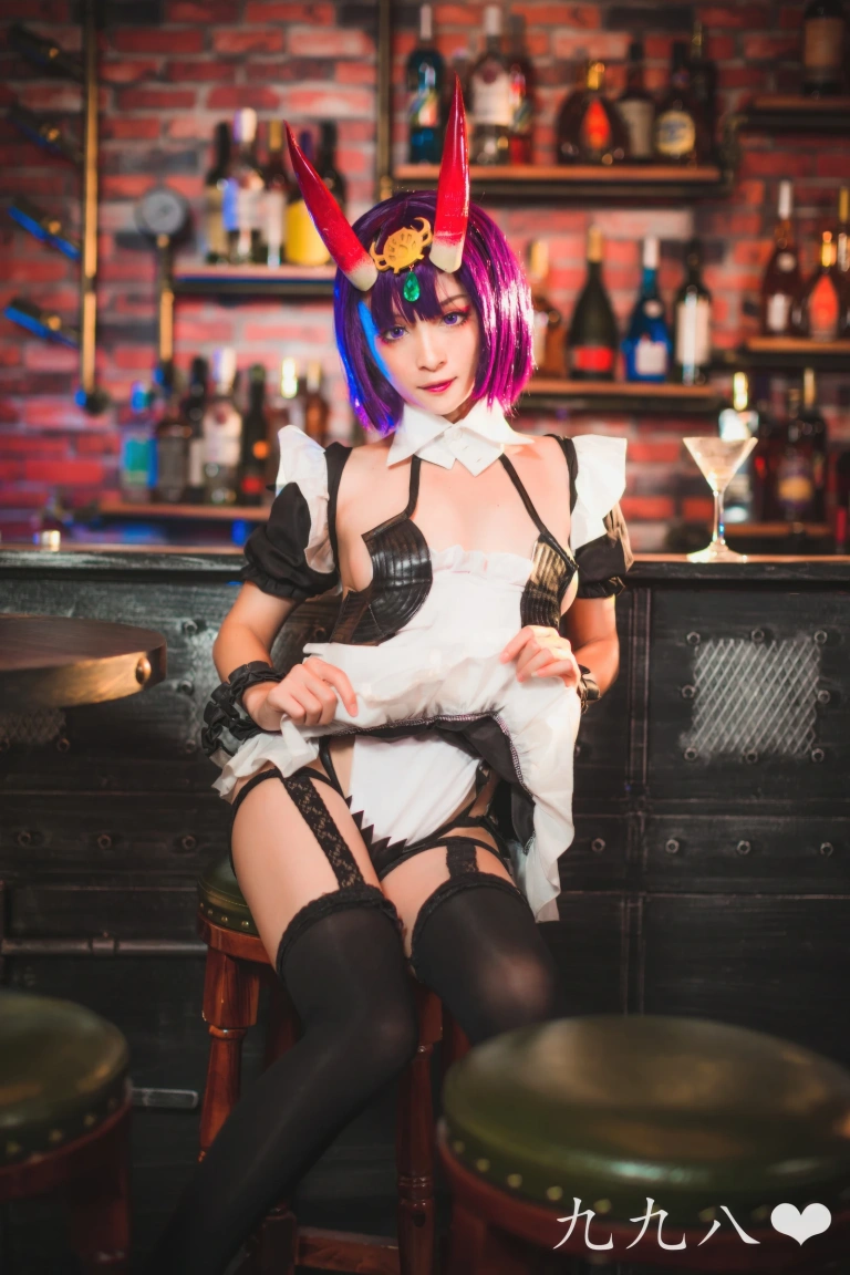 九九八《FGO 酒吞童子女仆》主题写真：70张全套美图