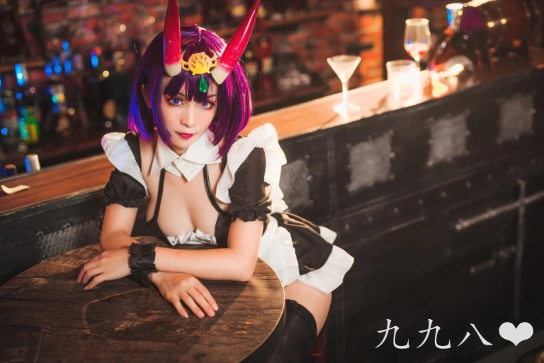 九九八《FGO 酒吞童子女仆》主题写真：70张全套美图