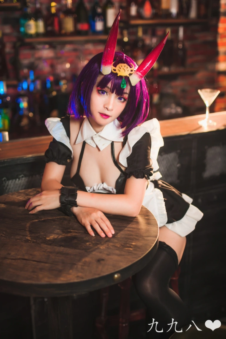九九八《FGO 酒吞童子女仆》主题写真：70张全套美图